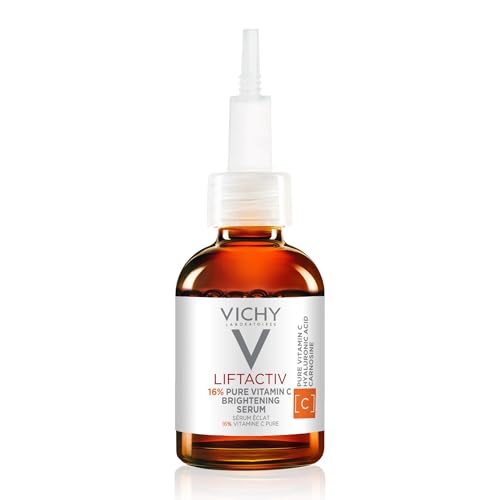 Vichy LiftActiv Vitamin C Serum For Face, Brightening Serum With 15% Pure Vitamin C + Hyaluronic Acid + Vitamin E, Reduces Fine Lines, Smooths Skin Texture, Improves Radiance, Anti Aging Serum