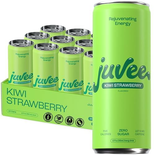 Juvee Energy Drink 0 Sugar 5 Calories (Pack of 12) (KIWI STRAWBERRY)