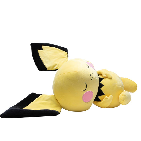 Pokemon Pichu Sleeping Plush - 18-Inch Premium Plush in Sleeping Pose