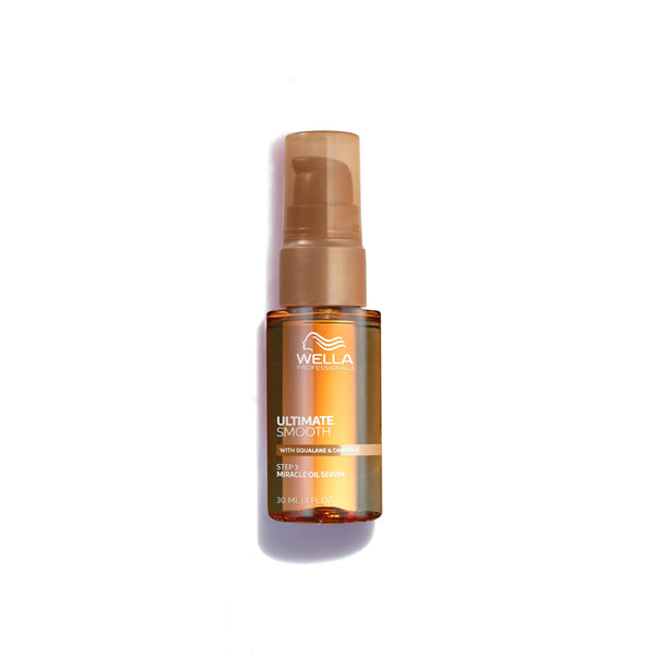 Wella Professionals ULTIMATE SMOOTH Miracle Oil Serum for Dry, Dull & Frizzy Hair | With Squalane & Omega 9 | 1 Fl Oz