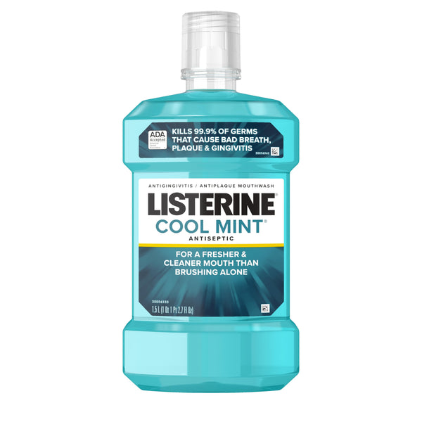 Listerine Antiseptic Mouthwash, Cool Mint, 1.5 L