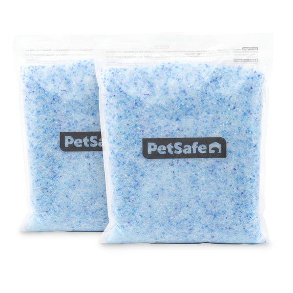 PetSafe ScoopFree Premium Crystal Cat Litter (Two 4.3 Lb Bags of Litter - 8.6 Lb Total) Kitten Litter Quickly Absorbs Urine, Dries Solid Waste, Eliminates Odors 5 Times Faster, Fresh Scent