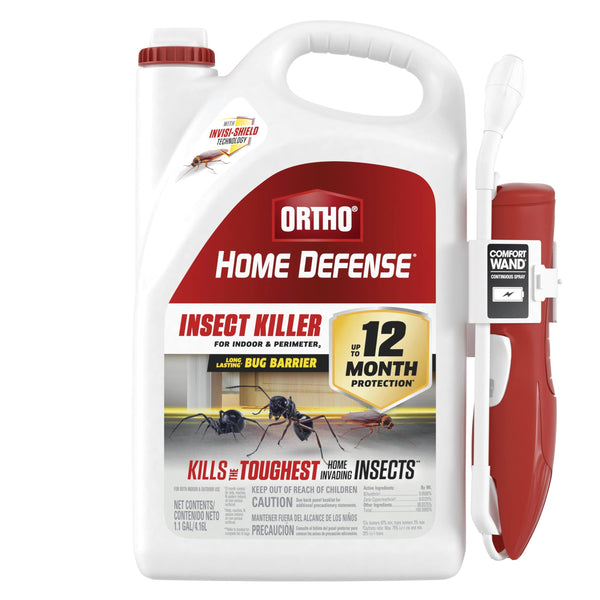 Ortho Home Defense Insect Killer for Indoor & Perimeter2 with Comfort Wand, Controls Ants, Roaches, and Spiders, 1.1 gal