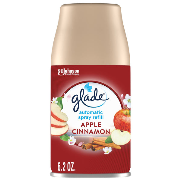 Glade Automatic Spray Refill, Air Freshener for Home and Bathroom, Apple Cinnamon, 6.2 Oz