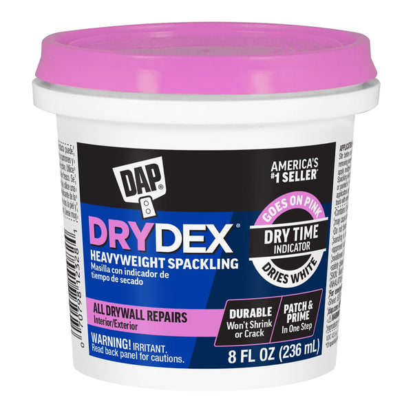 DAP DryDex Dry Time Indicator Spackling, Pink/White, 8 Oz (7079812328)
