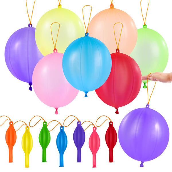 JOYIN 36 Pcs Punch Balloons, Easter Egg Fillers, Heavy Duty Party Favors for Kids, Punching Balloons with Rubber Band Handle for Birthday, Goodie Bags Stuffers