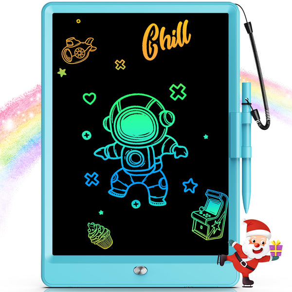 Bravokids Toys for 3-6 Years Old Girls Boys, LCD Writing Tablet 10 Inch Doodle Board, Electronic Drawing Pads, Educational Birthday Gift for 3 4 5 6 7 8 Years Old Kids Toddler (Blue)