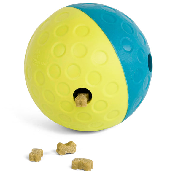 Outward Hound by Nina Ottosson Treat Tumble Interactive Puzzle Ball Dog Toy, Level 1 Beginner, Blue, Small