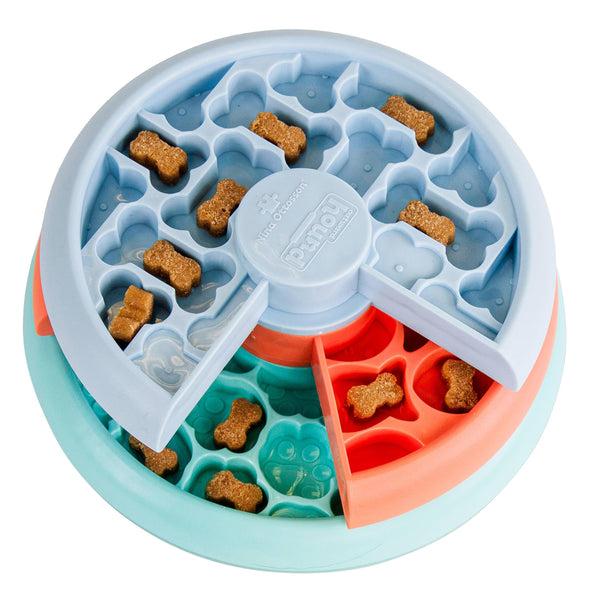 Outward Hound by Nina Ottosson Puppy Lickin' Layers Interactive Dog Puzzle Feeder, Level 2 Intermediate Enrichment Toy, Multicolored