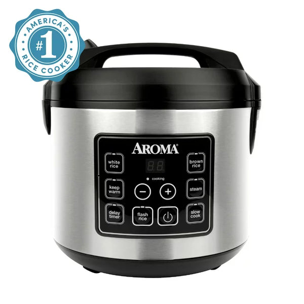 Aroma® 20-Cup Programmable Rice & Grain Cooker and Multi-Cooker, New