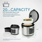 Aroma® 20-Cup Programmable Rice & Grain Cooker and Multi-Cooker, New