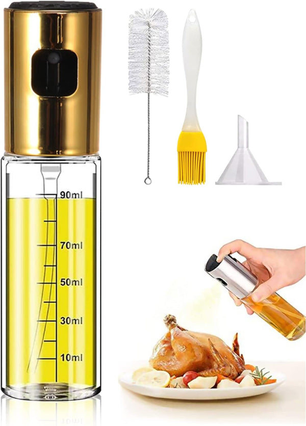 2 Pack Olive Oil Sprayer, Oil Mister, Oil Dispenser, Oil Bottles, 100ml Olive Oil Spray Bottle