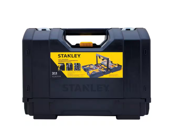 Stanley 9-In 3-In-1 Black Plastic Tool Organizer