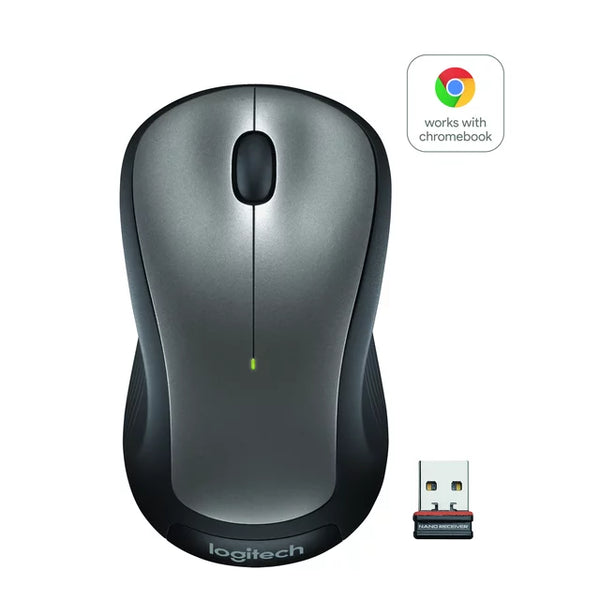 Logitech Full Size Wireless Mouse - Gray