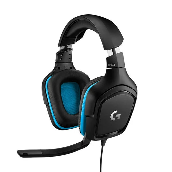 Logitech G432 Wired Gaming Headset, 7.1 Surround Sound, USB and 3.5 mm Jack, Black