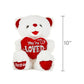 10in White Sweetheart Teddy Plush Toy for Adult, Way to Celebrate!
