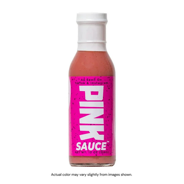 The Pink Sauce, as Seen on Tiktok, Gluten-Free, Vegan Sweet & Tangy Sauce, 13 oz Bottle