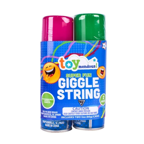 Toymendous Giggle String 2-Pack 3 oz - Bright Colors-Perfect for Any Party or Celebration