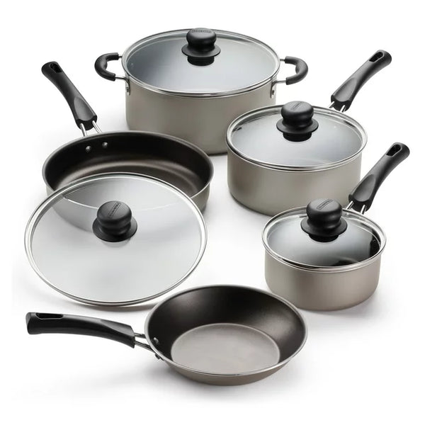 Tramontina 9-Piece Non-Stick Cookware Set, Champagne