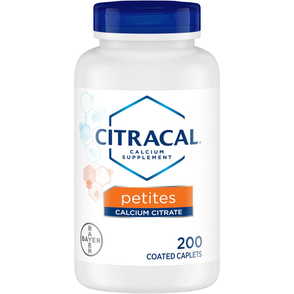 Citracal Calcium Citrate + D3 Petites Tablets - 200 ct